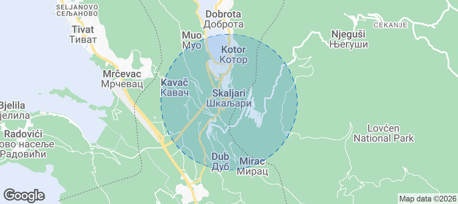 Skaljari Airbnb map